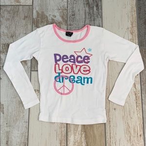 peace love dream baby tee